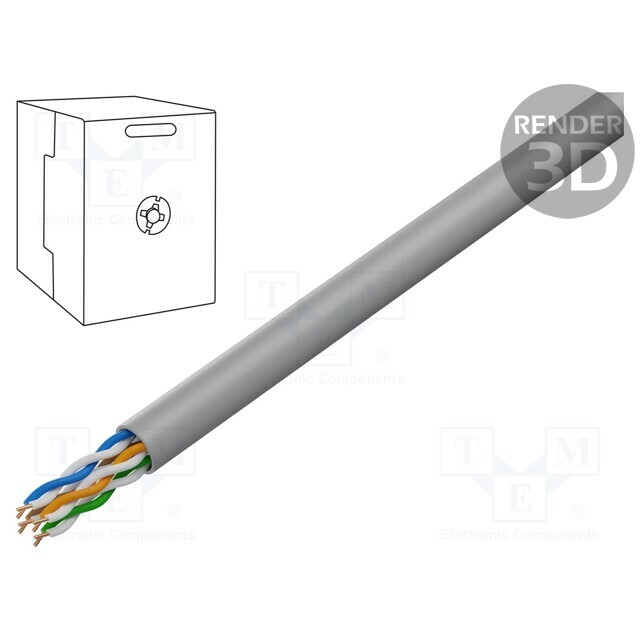 BELDEN Wire; U/UTP; Cat 5e; 4x2x24AWG