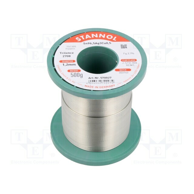STANNOL Tin; lead free; Sn96,5Ag3Cu0