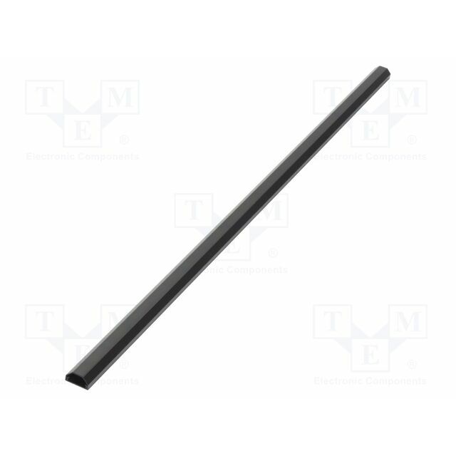 Closed cable trunkings; black; L: 1