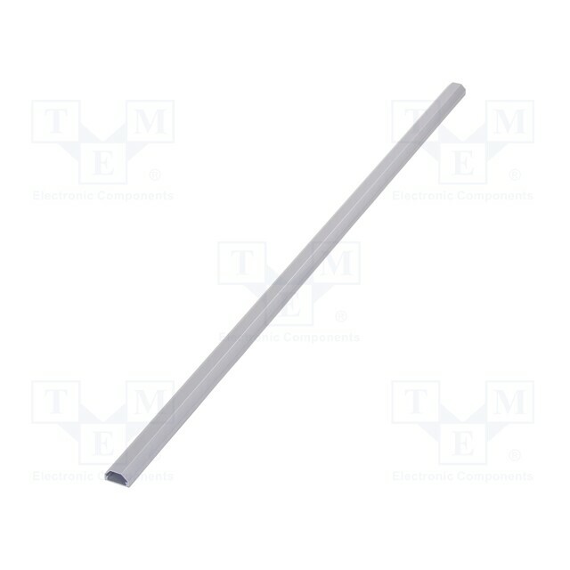 Closed cable trunkings; silver; L: 1