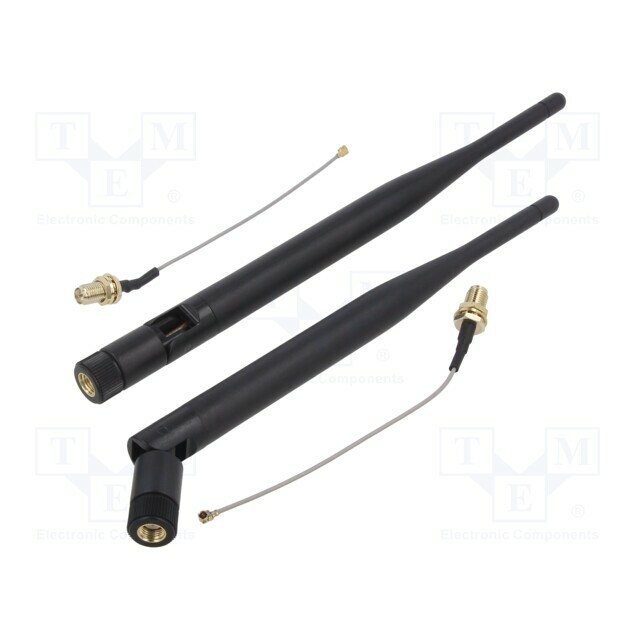 Antenna: communication; inner,WiFi; black; SMA