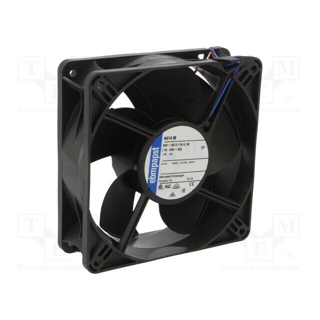 EBM-PAPST Fan: DC; 119x119x38mm; axial; 24VDC