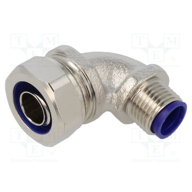 HELLERMANNTYTON 90° angled connector; Thread: metric