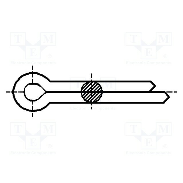 BOSSARD Cotter pin; A2 stainless steel