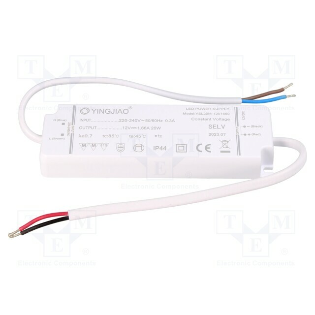 YINGJIAO Power supply: switching; LED; 20W