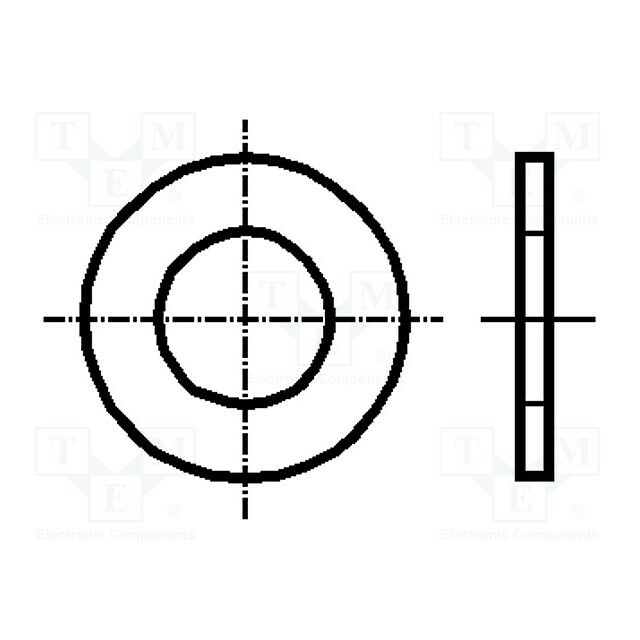 BOSSARD Washer; round; h=3mm; M20; D=40mm