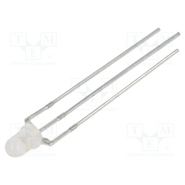 BIVAR LED; red,green; 3mm; 30mcd