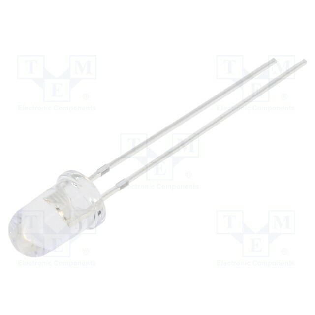 BIVAR LED; UV; 30°; 10÷20mA; P: