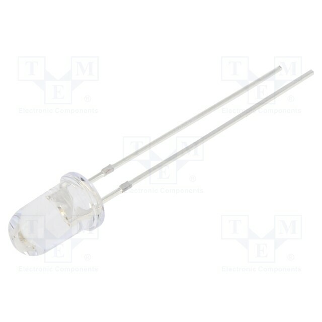 BIVAR LED; UV; 15°; 10÷20mA; P: