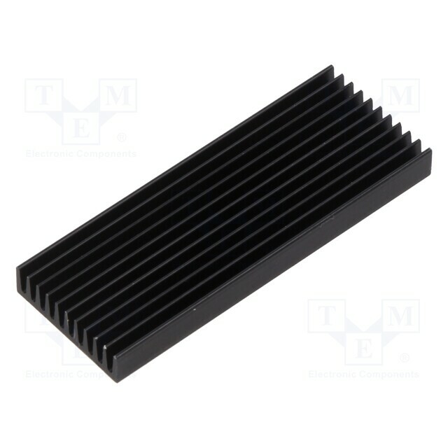 ALUTRONIC Heatsink: extruded; flat; DIL; black