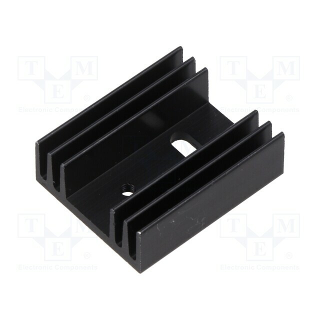 ALUTRONIC Heatsink: extruded; flat; TO220; black