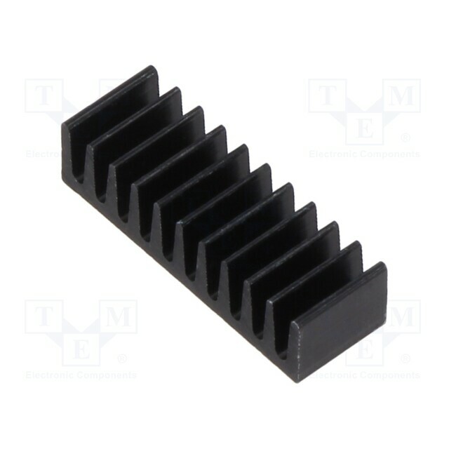 ALUTRONIC Heatsink: extruded; flat; DIL; black