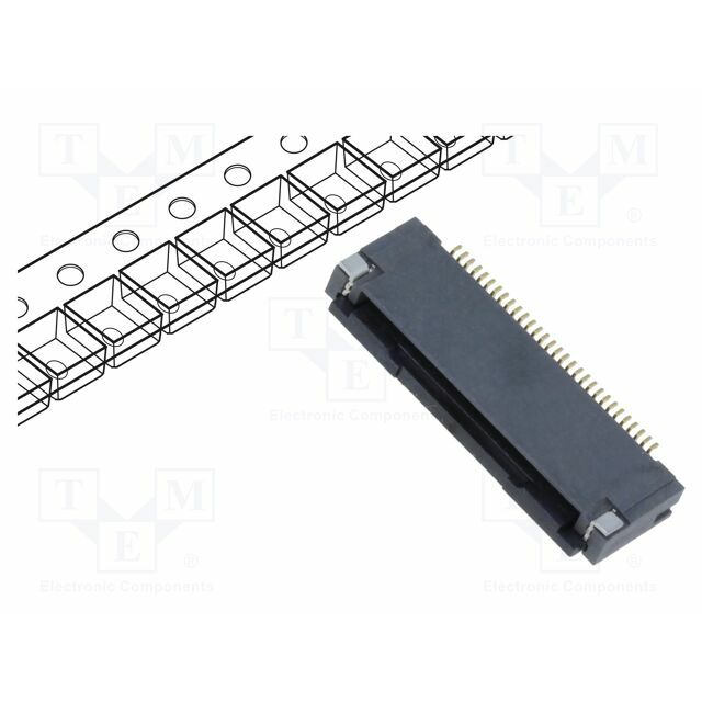HIROSE Connector: FFC/FPC; gold-plated; SMT; 500mA