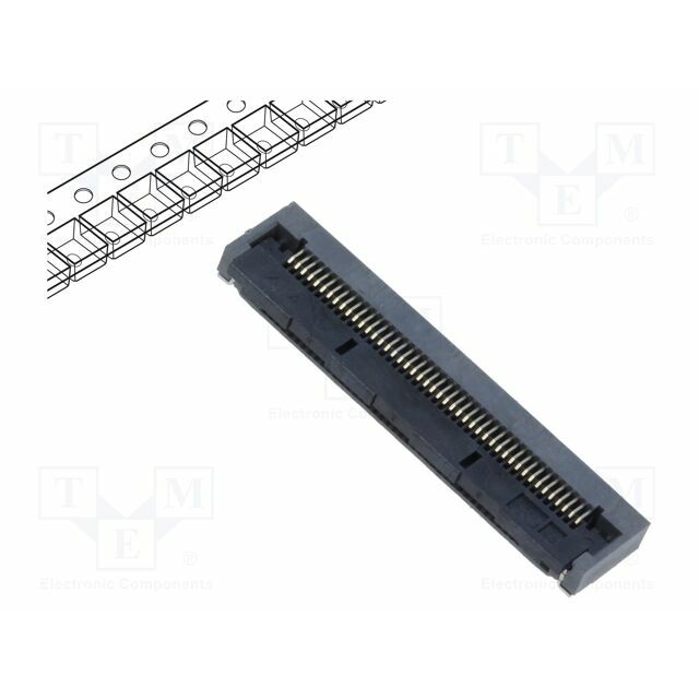 HIROSE Connector: FFC/FPC; gold-plated; SMT; 500mA