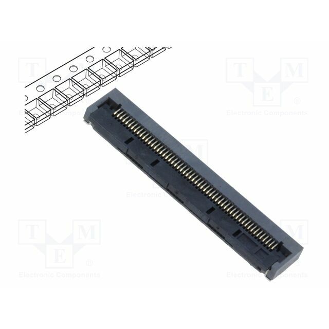 HIROSE Connector: FFC/FPC; gold-plated; SMT; 500mA