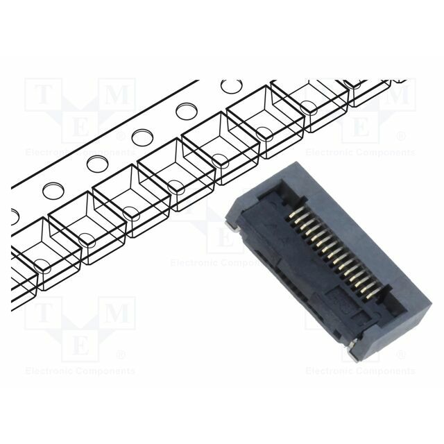 HIROSE Connector: FFC/FPC; gold-plated; SMT; 500mA