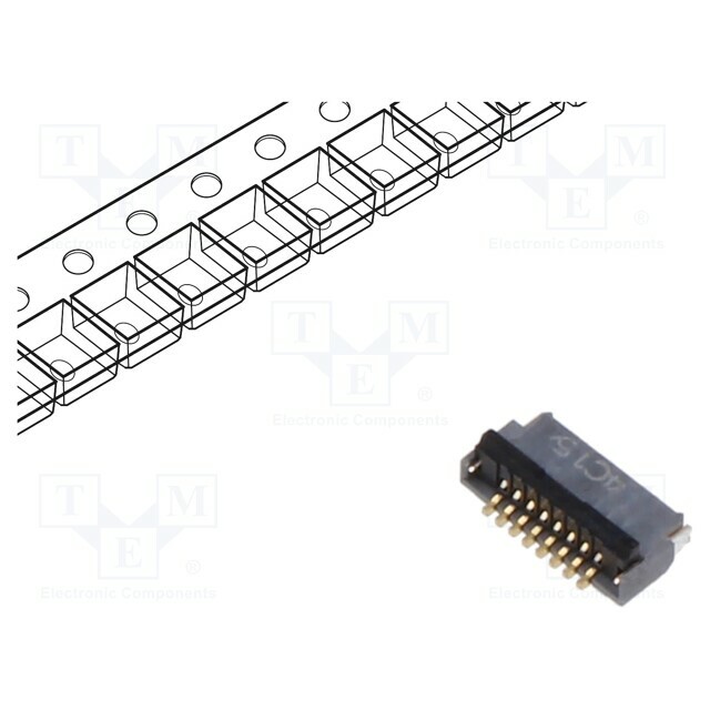 HIROSE Connector: FFC/FPC; gold-plated; SMT; 500mA