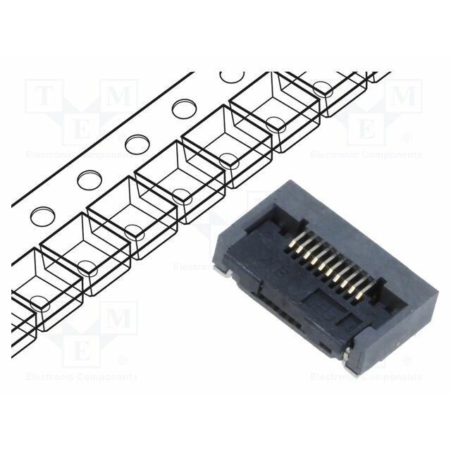 HIROSE Connector: FFC/FPC; gold-plated; SMT; 500mA