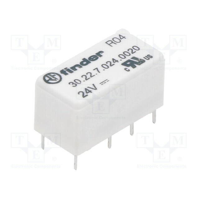 FINDER Relay: electromagnetic; Ucoil: 24VDC; DPDT