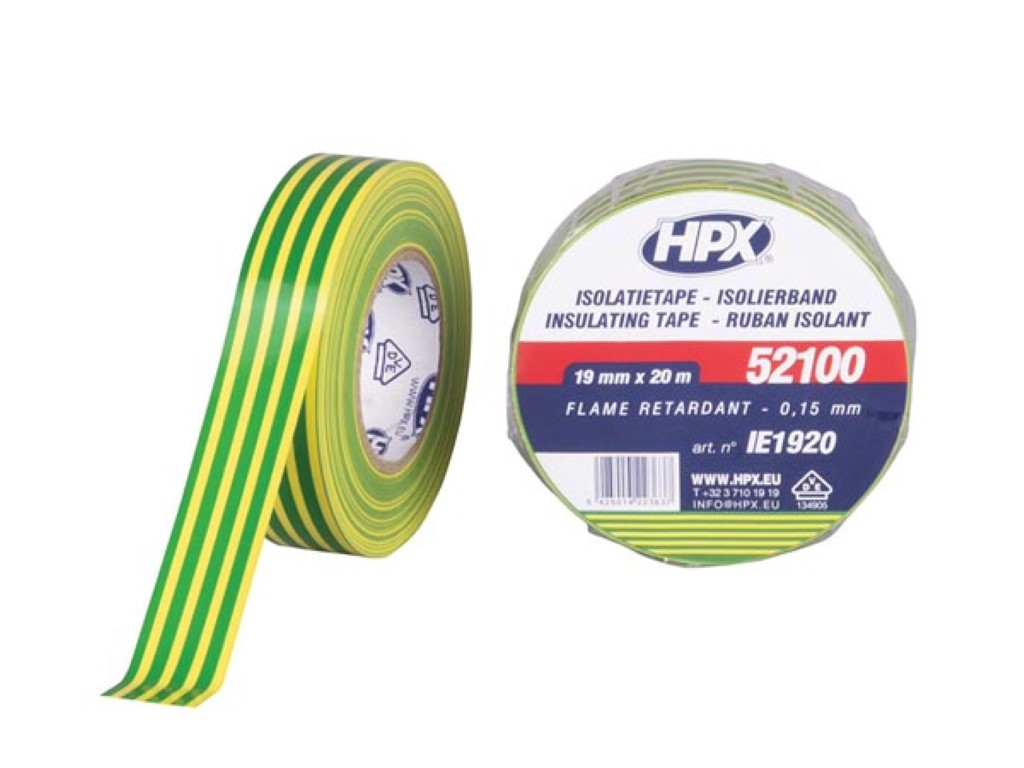 PVC insulating tape VDE - yellow/green