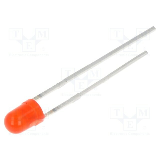 EVERLIGHT LED; red; 3mm; 63÷125mcd; 60°