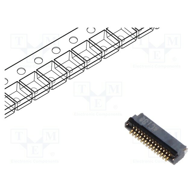 HIROSE Connector: FFC/FPC; gold-plated; SMT; 500mA