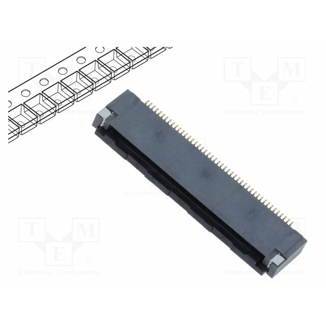 HIROSE Connector: FFC/FPC; gold-plated; SMT; 500mA