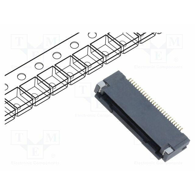 HIROSE Connector: FFC/FPC; gold-plated; SMT; 500mA