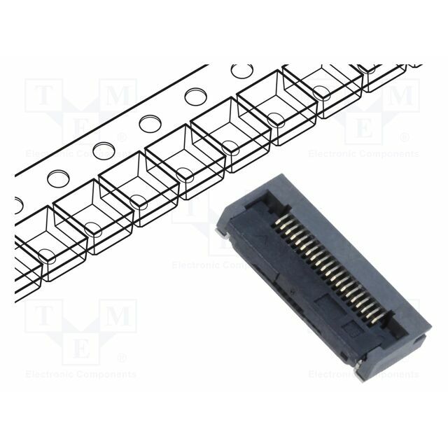 HIROSE Connector: FFC/FPC; gold-plated; SMT; 500mA