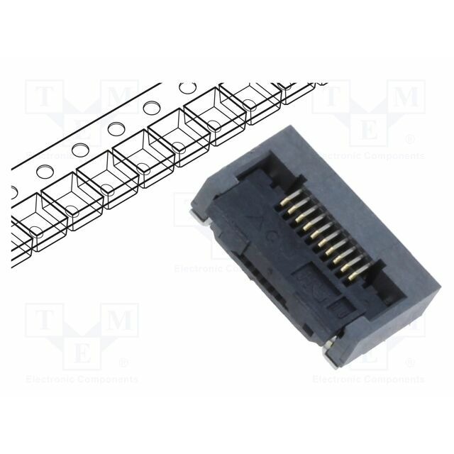 HIROSE Connector: FFC/FPC; gold-plated; SMT; 500mA