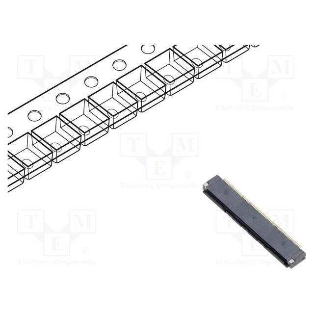 HIROSE Connector: FFC/FPC; gold-plated; SMT; 500mA
