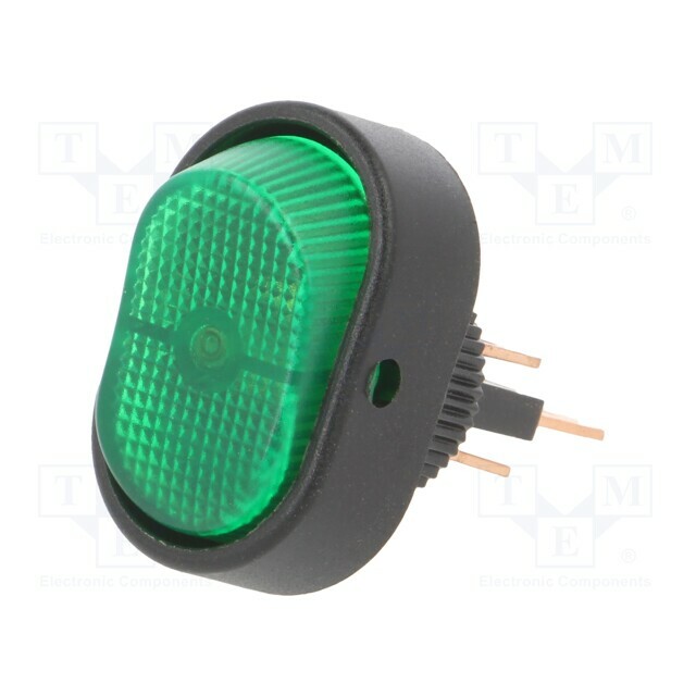 SWITCH COMPONENTS ROCKER; SPST; Pos: 2