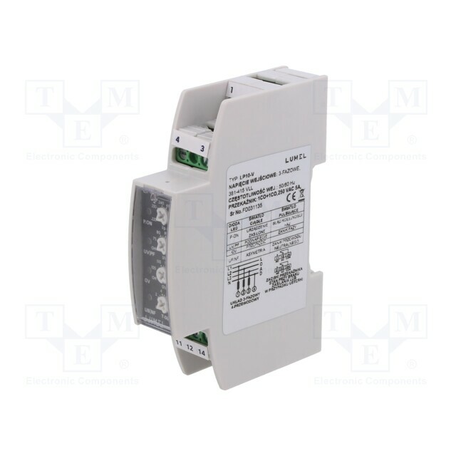 LUMEL Voltage monitoring relay; 381÷415VAC; for