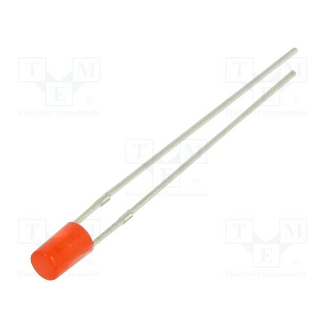 OPTOSUPPLY LED; red; 3mm; 68÷100mcd; 140°