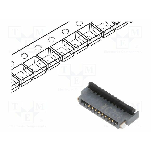 HIROSE Connector: FFC/FPC; gold-plated; SMT; 500mA