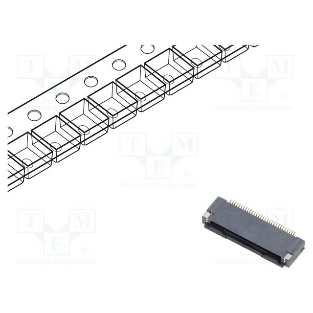 HIROSE Connector: FFC/FPC; gold-plated; SMT; 500mA