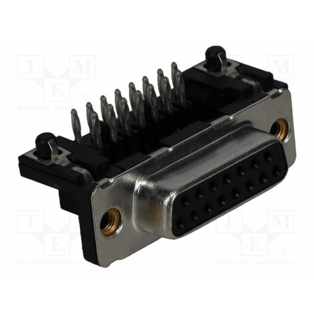 AMPHENOL Connector: D-Sub; socket; female; angled