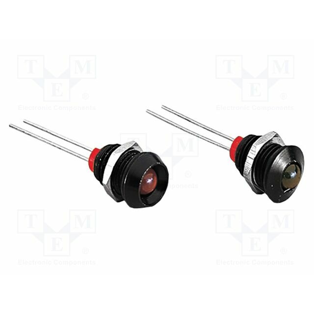 BULGIN Indicator: LED; red/green; IP66; aluminium