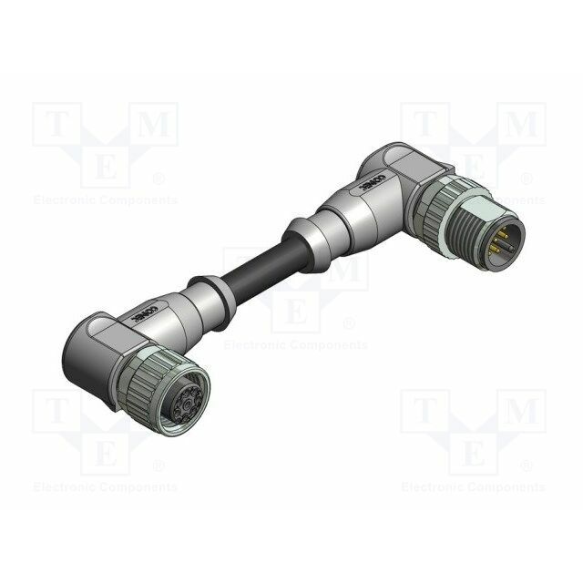 AMPHENOL Cable: for sensors/automation; M12; PIN: