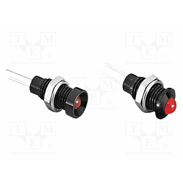 BULGIN Indicator: LED; yellow; aluminium anodised