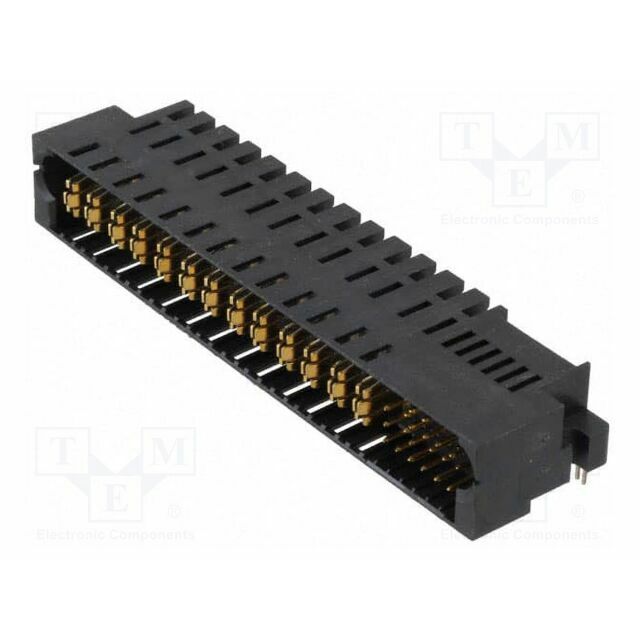 TE CONNECTIVITY Connector: wire-board; angled; Plating: