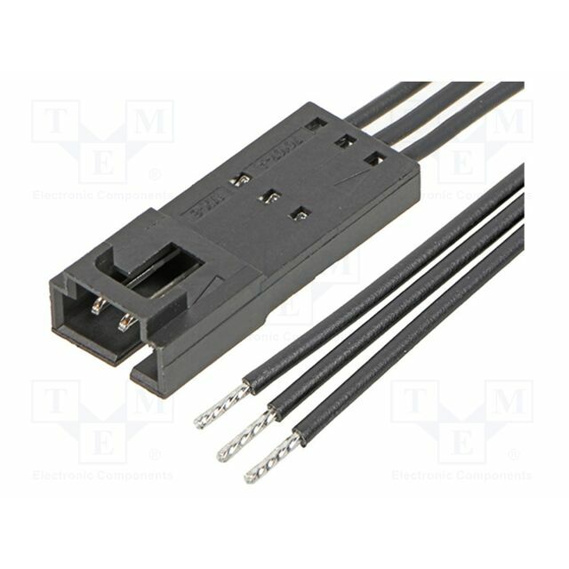 MOLEX PIN: 3; black; tinned; 2