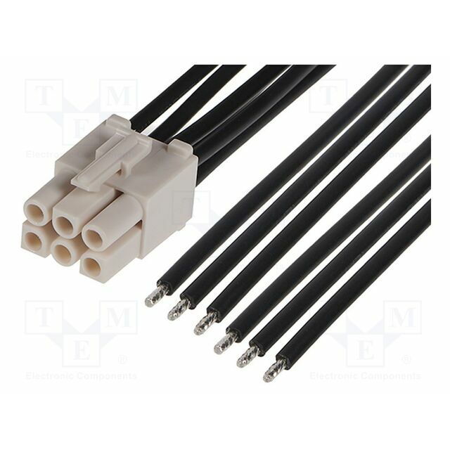 MOLEX PIN: 6; black; tinned; 6