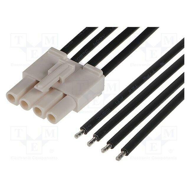MOLEX PIN: 4; black; tinned; 6