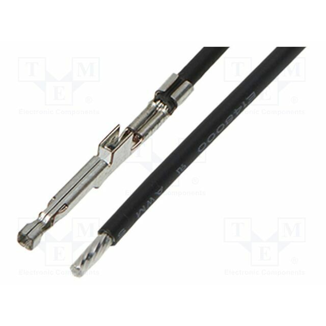 MOLEX Cable with crimped terminals; black