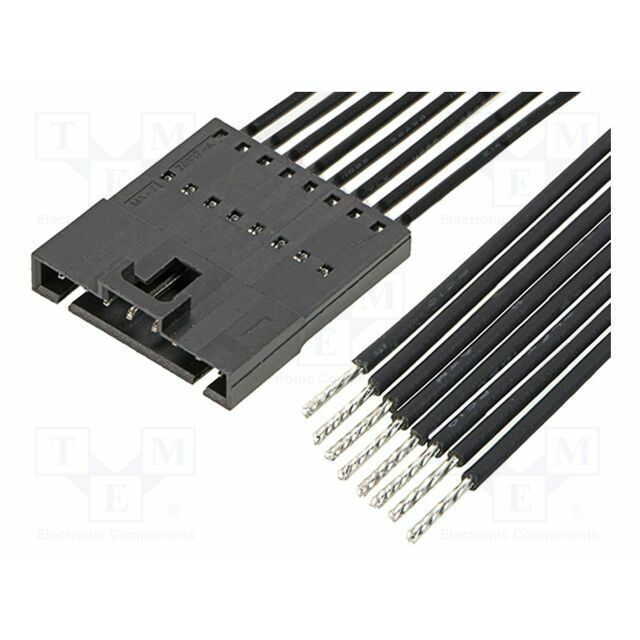 MOLEX PIN: 8; 50mm; black; tinned
