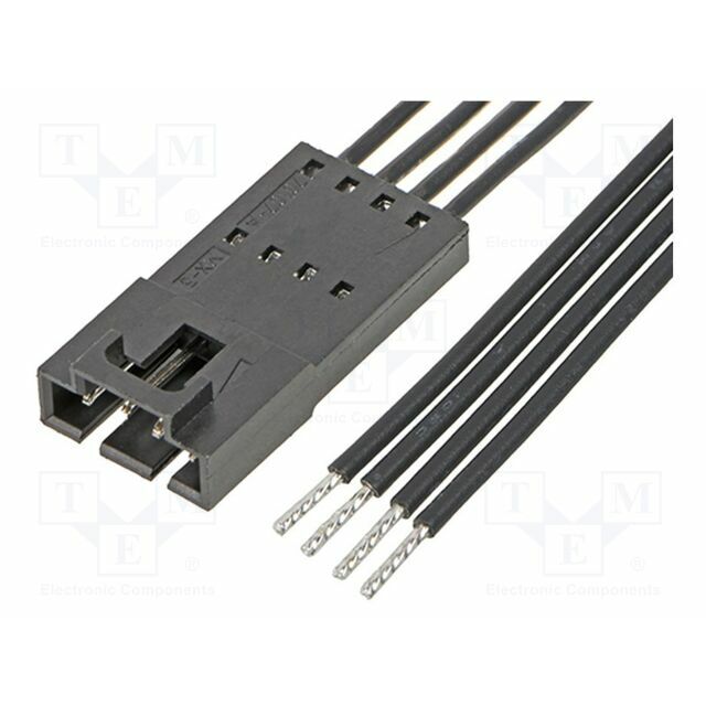 MOLEX PIN: 4; black; tinned; 2