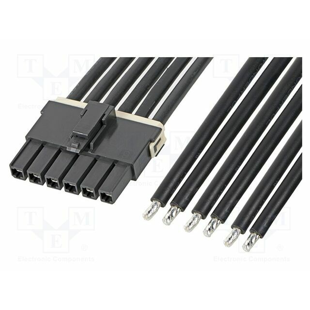 MOLEX PIN: 6; Mega-Fit; 25A; for