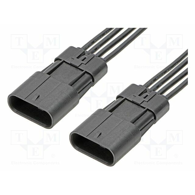 MOLEX PIN: 4; 600mm; black; tinned