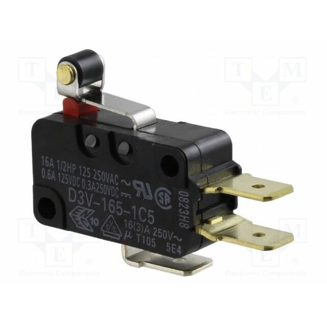 OMRON Microswitch SNAP ACTION; ON-(ON); D3V